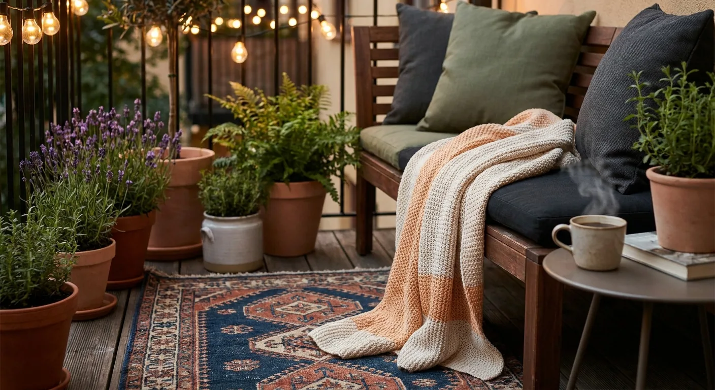 Déco balcon cosy : comment aménager un petit coin détente